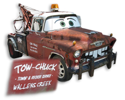 Tow-Chuck, Wallens Towing mascot wrecker